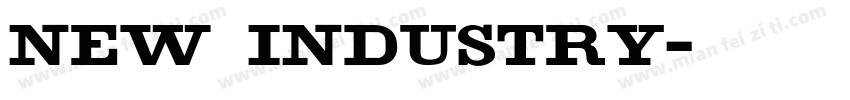 New Industry字体转换